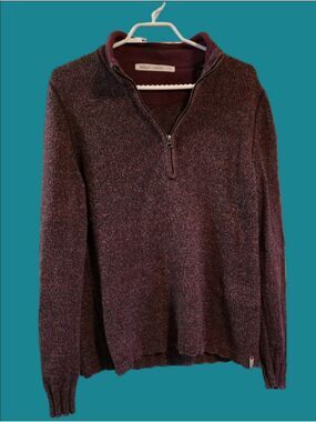 4/$97 Deal! Vintage Woolrich Women's Heathered Burgundy Crewneck Sweater